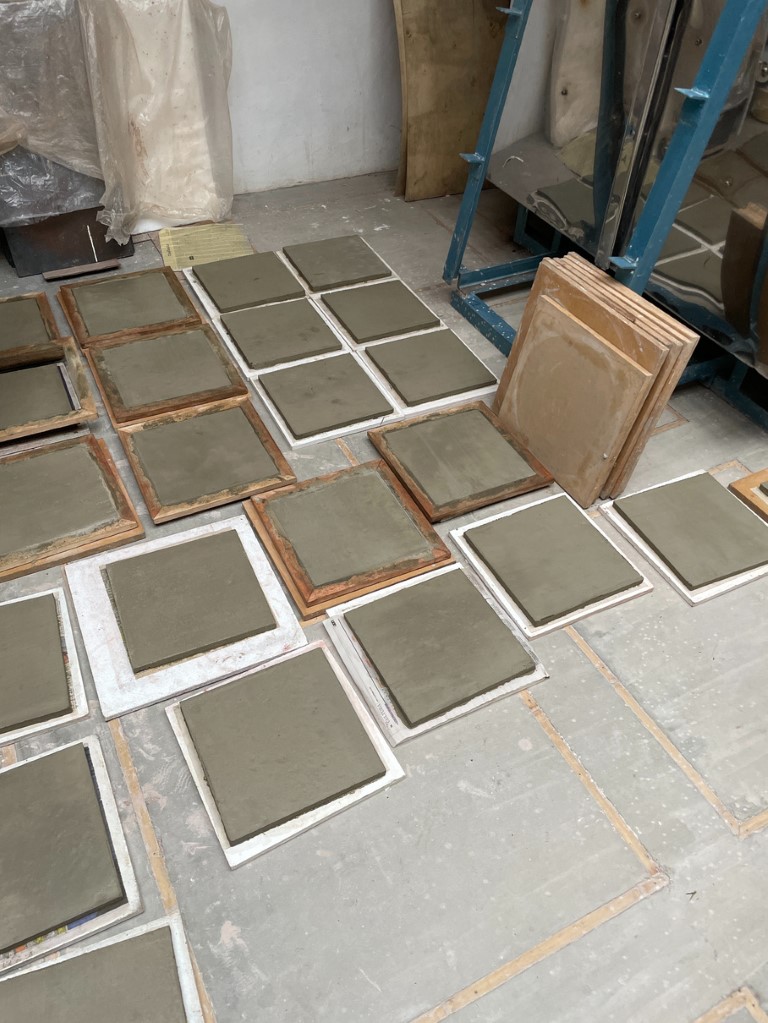 Concrete slabs drying - Material Process Documentation