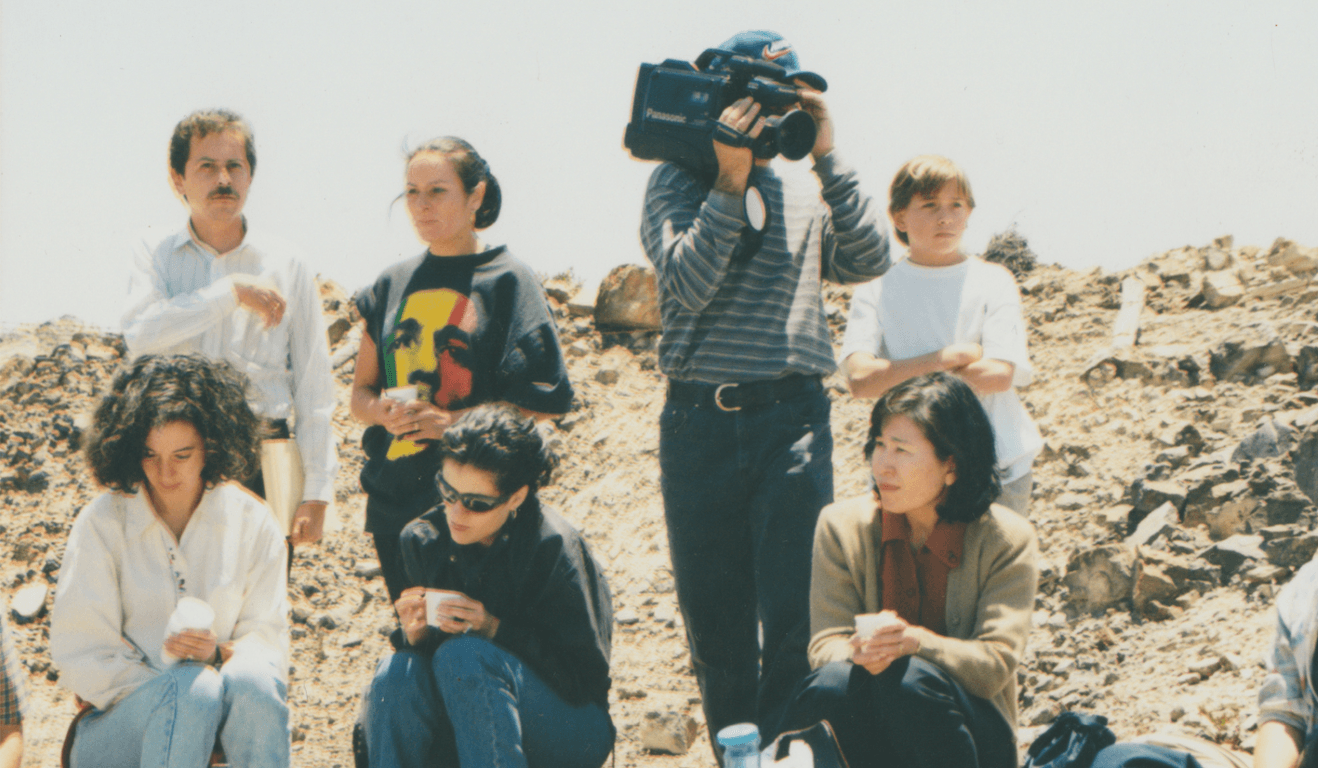 Field documentation with a video camera in the Colombian páramo.